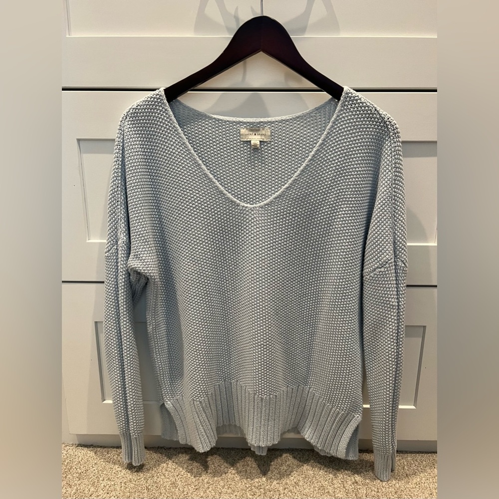 Lucky brand blue sweater size small